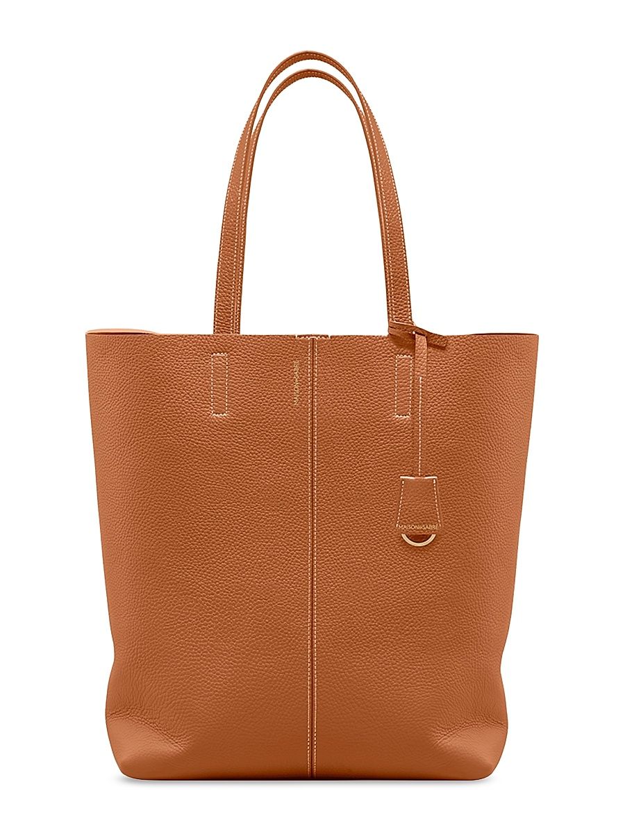 Women's Tall Leather Soft Tote - Pecan Brown