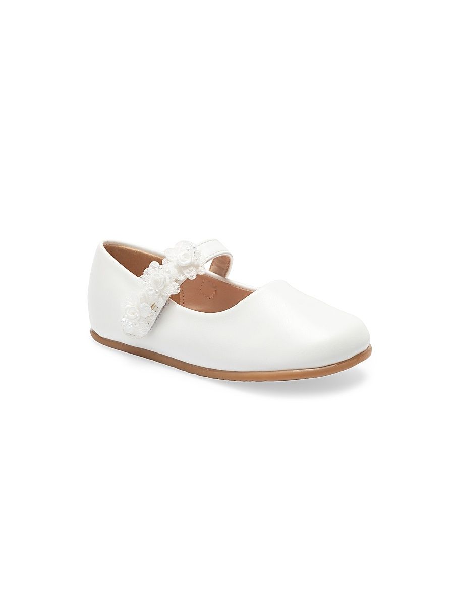 Baby Girl's & Little Girl's Lyra Flats - White - Size 10 (Toddler)