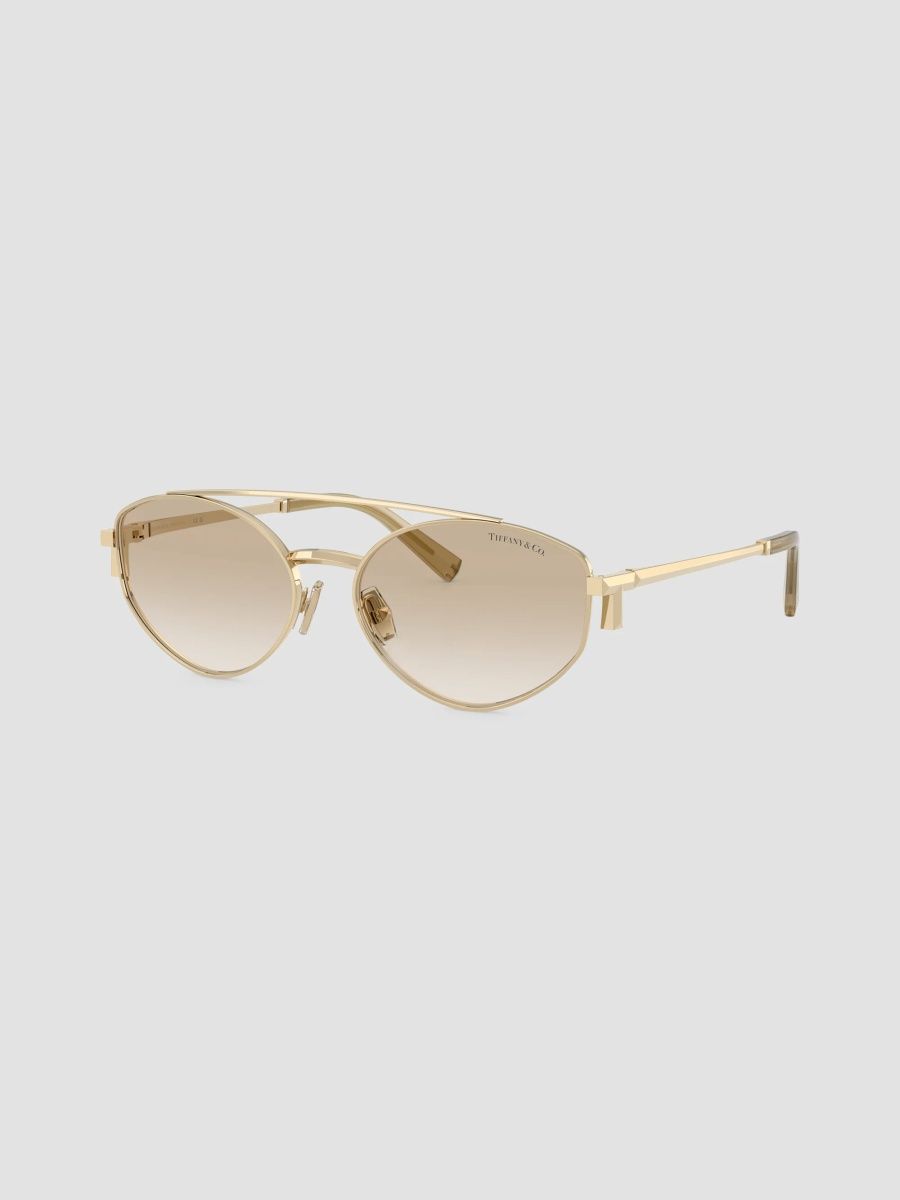 Tiffany & Co. Women's 56MM Oval Sunglasses - Gold