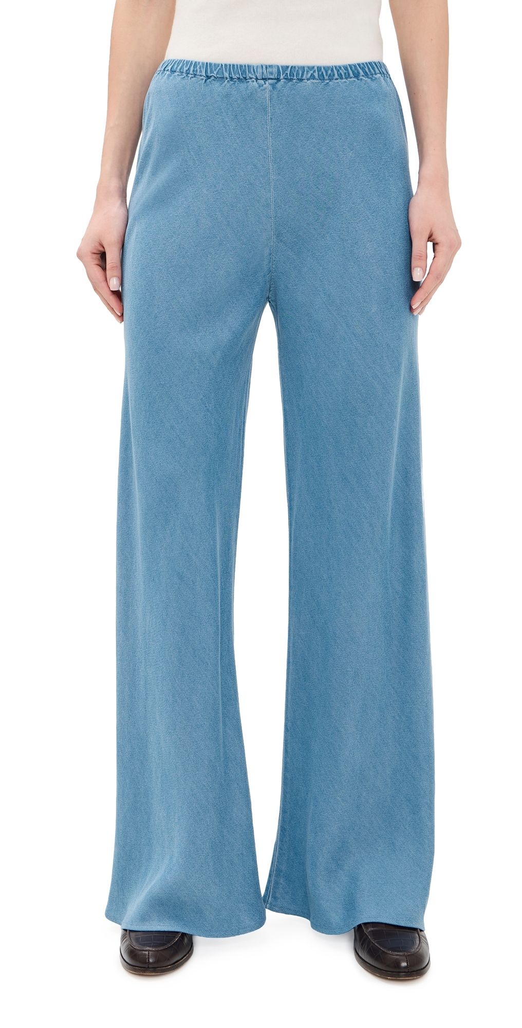 La Ligne Garment Dyed Colby Pants Chambray M