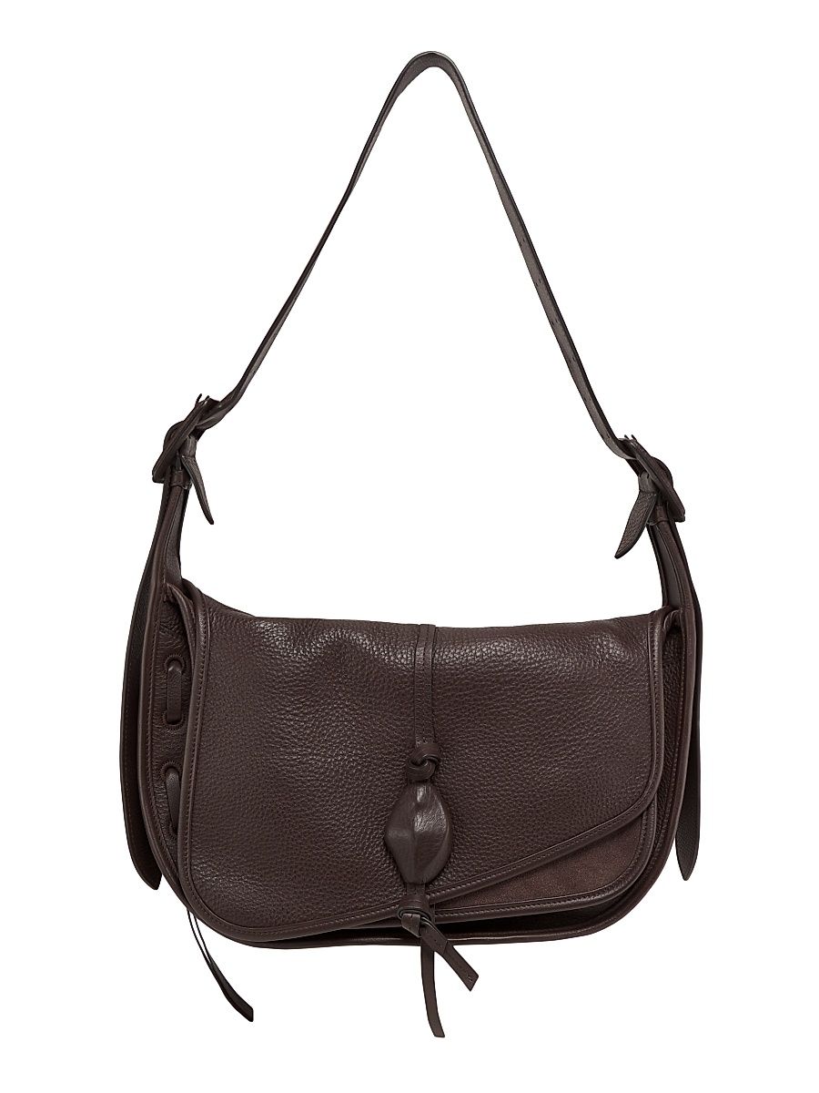 Women's Archer Leather Shoulder Bag - Mustard