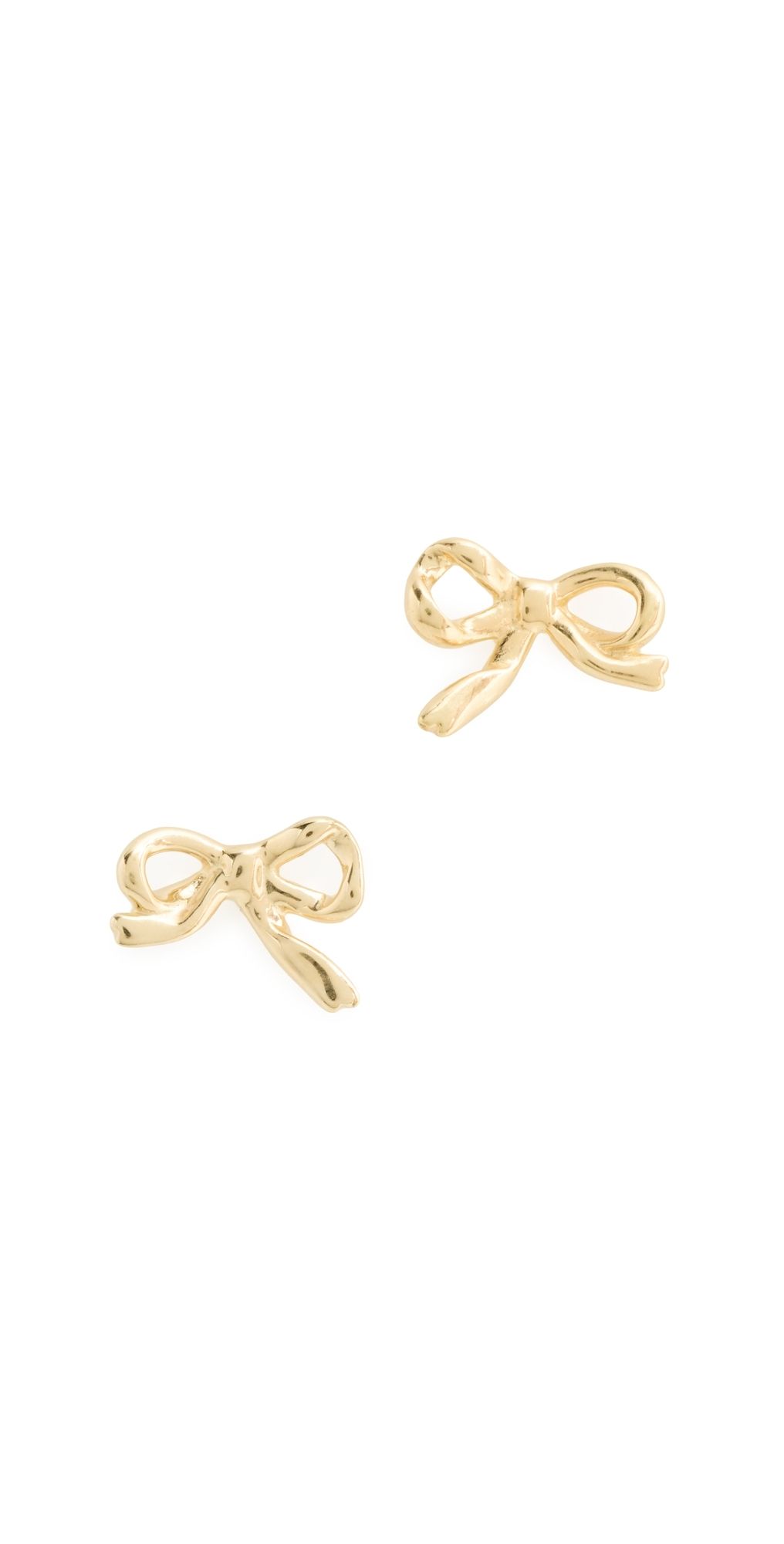 Madewell Demi Mini Bow Stud Earrings Gold One Size