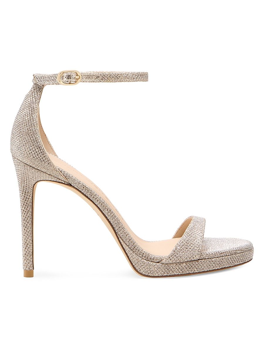 Women's Nudist 100MM Stiletto Platform Sandals - Poudre - Size 8.5