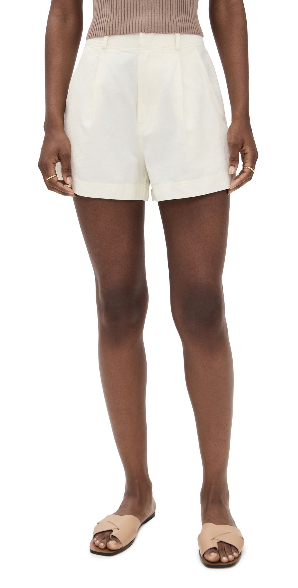 Apiece Apart Short Bari Shorts Cream 12