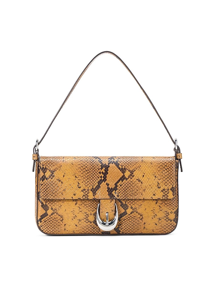 Women's Harlow Snakeskin-Print Leather Shoulder Bag - Snake