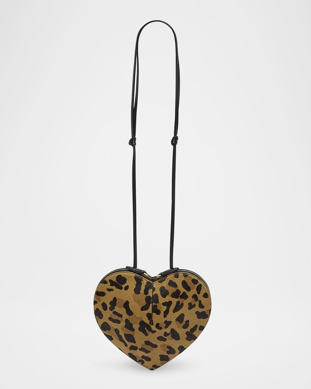 Le Coeur Crossbody Bag in Leopard Calf Hair