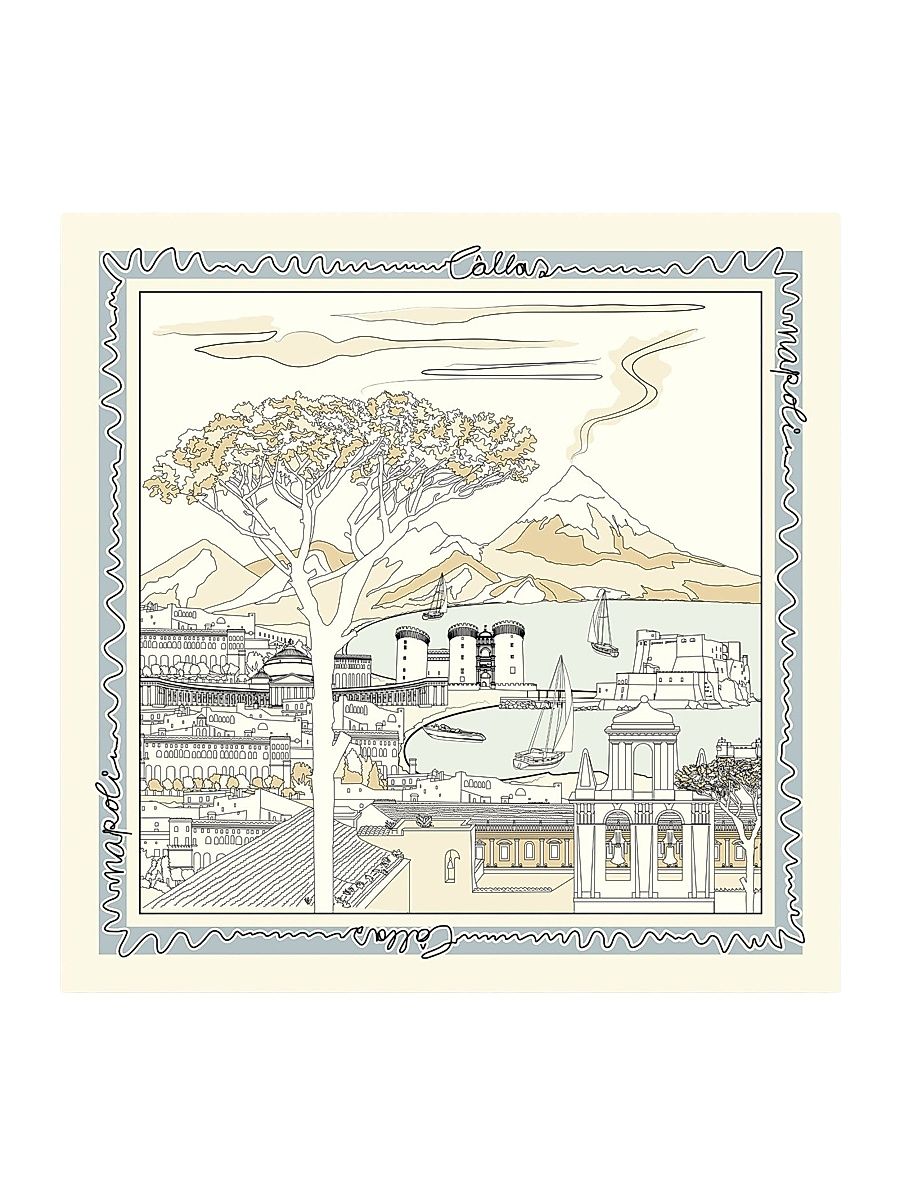 Women's Napoli Scarf - Light Beige - Size Large