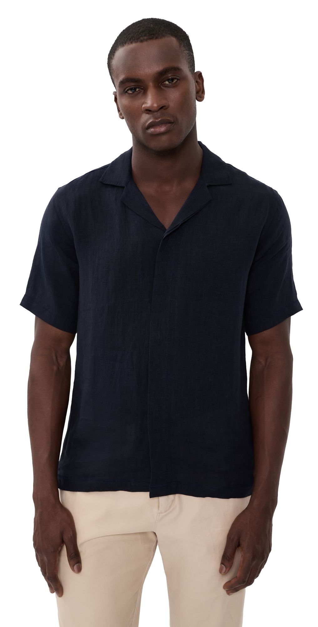 Orlebar Brown Maitan II Linen Shirt Night Iris XXL