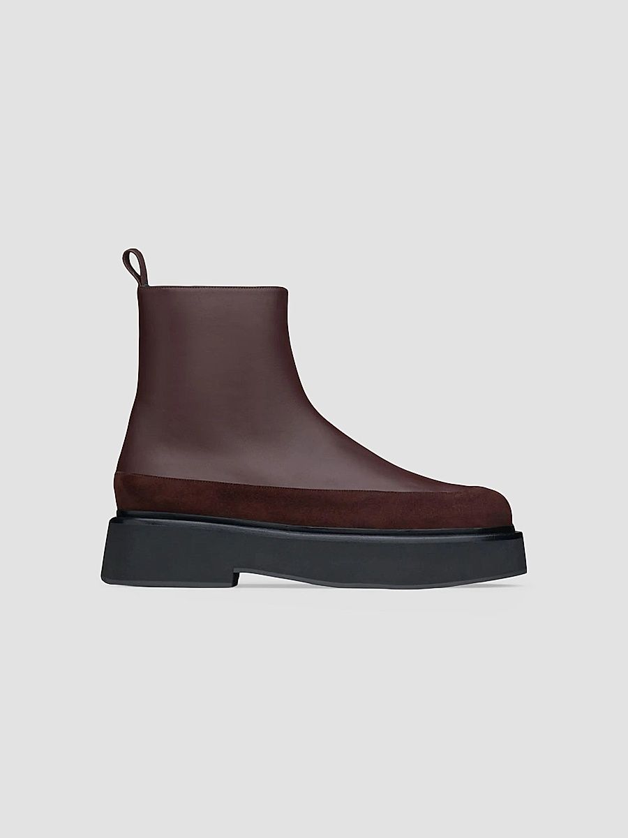 Neous Women's Buna 50MM Leather Ankle Boots - Dark Chocolate - Size 8
