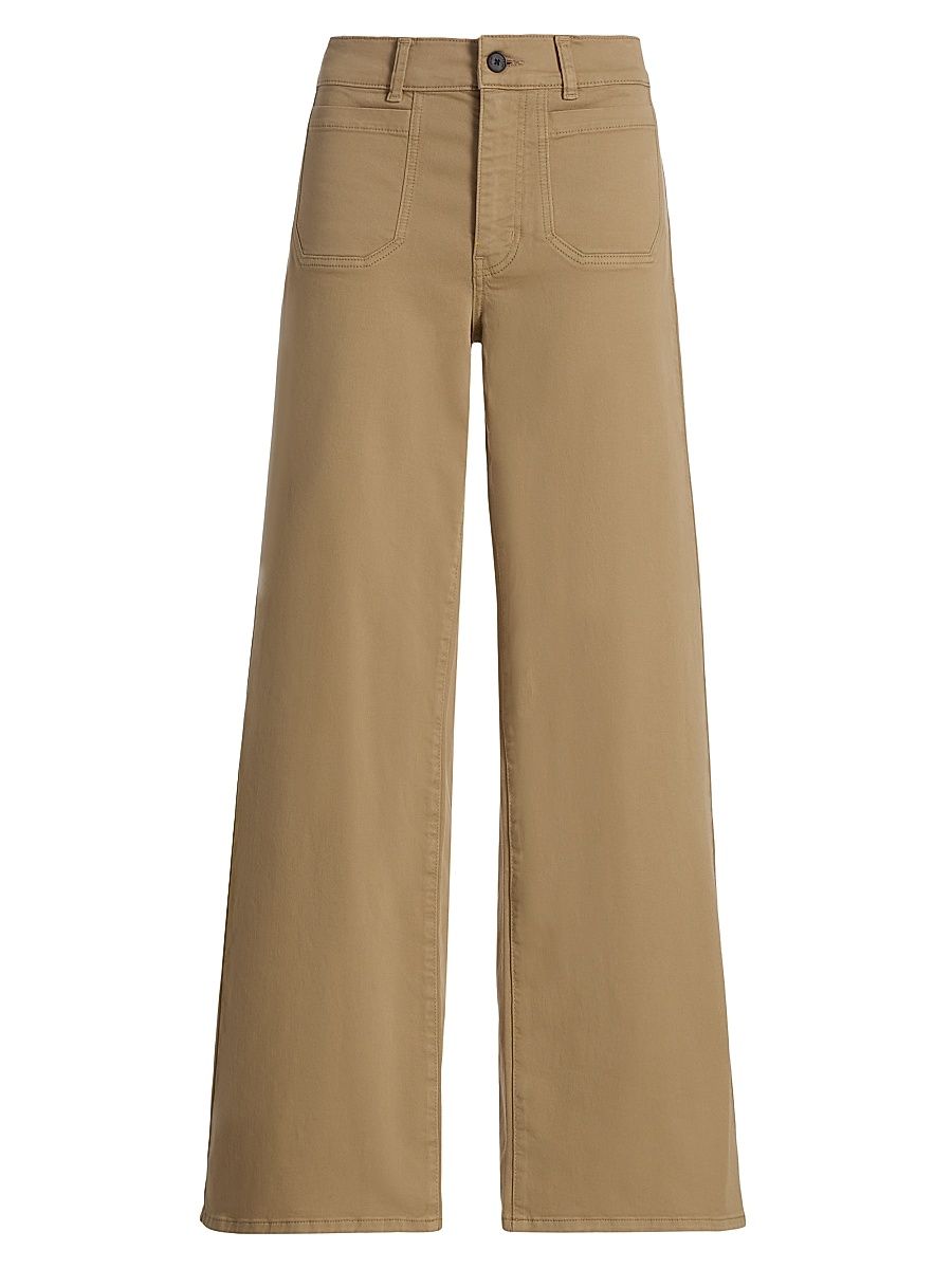 Women's Le Slim High-Rise Wide-Leg Pants - Khaki - Size 27
