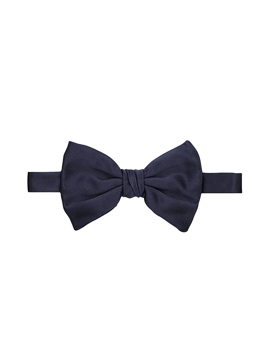 Men's Silk Pre-Tied Bow Tie - Blue