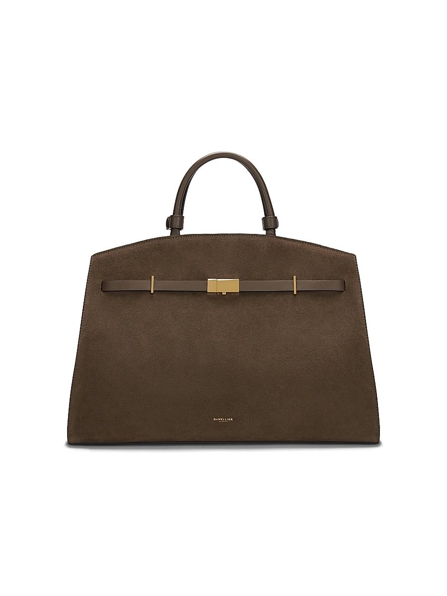 Women's The Hudson Suede Tote Bag - Mocha Suede