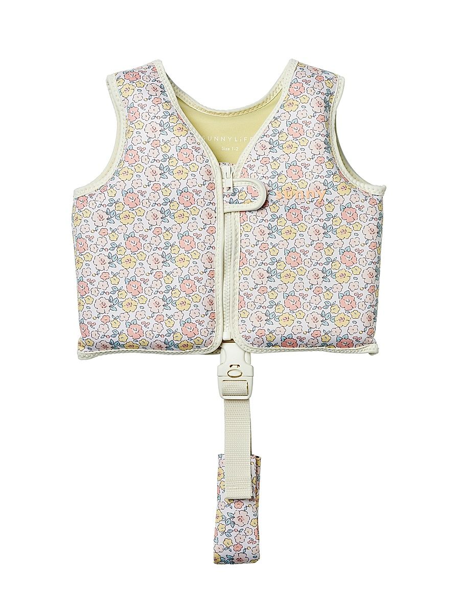 Kid's 1-2 Into The Garden Ditsy Floral Swim Vest