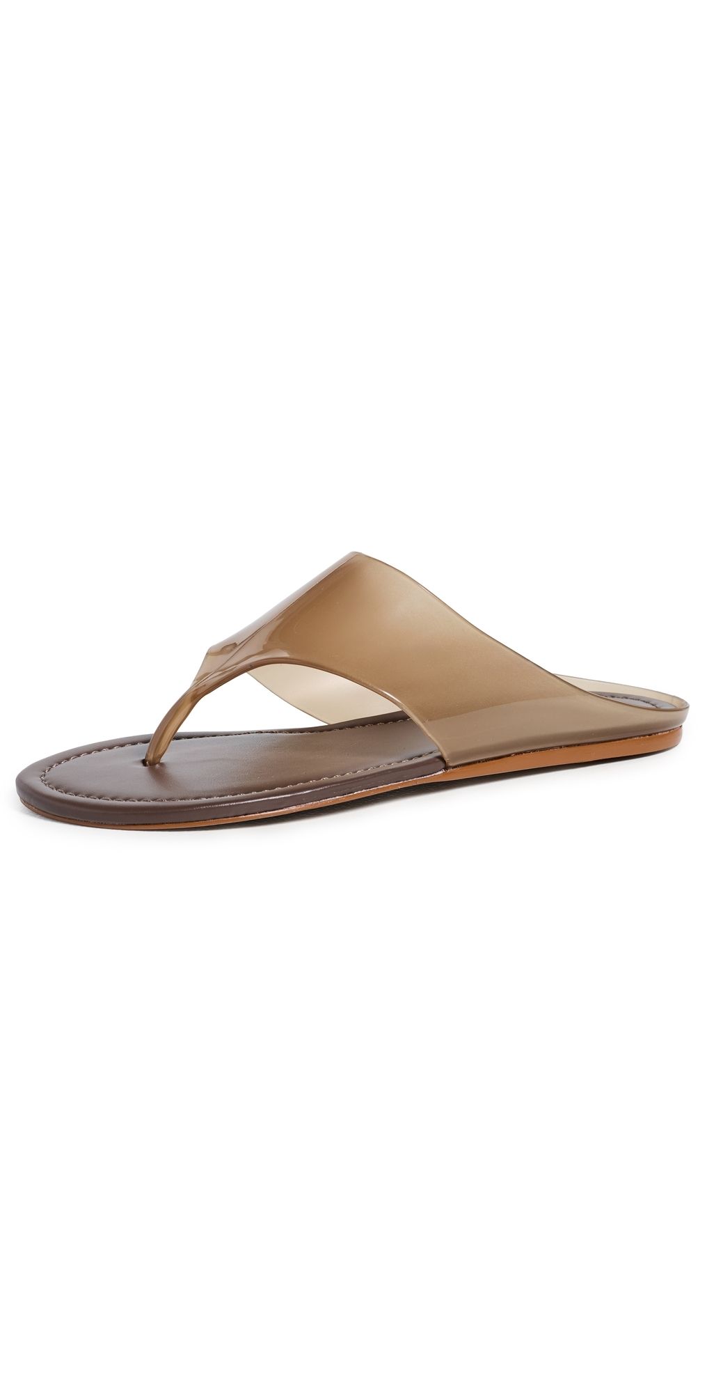 FARM Rio Jelly Thong Flat Sandals Walnut 7