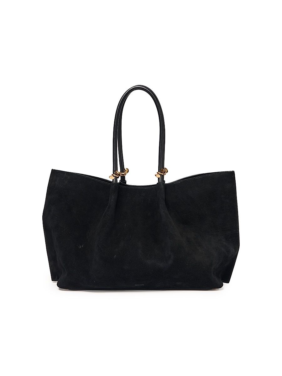 Women's Devon Suede Tote Bag - Black