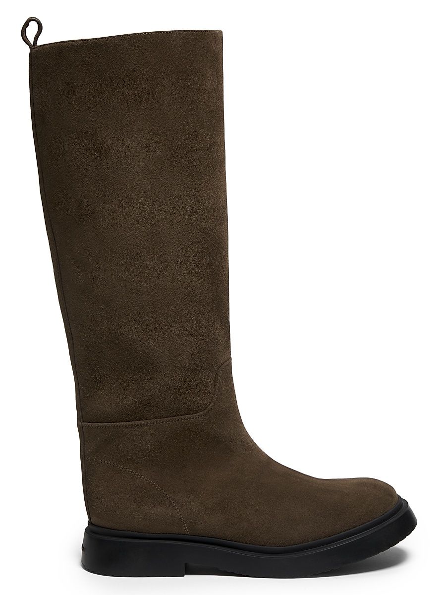 Women's Bank 25MM Suede Tall Boots - Bark - Size 11