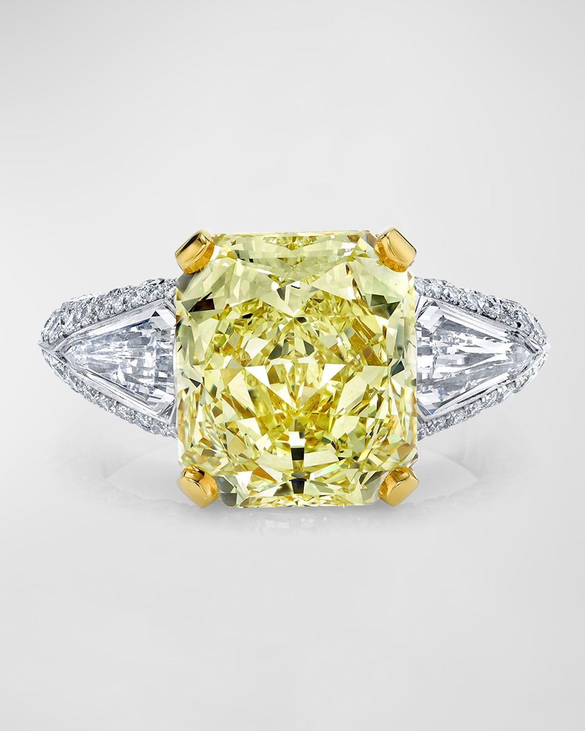 Yellow Radiant Cut Diamond Ring, 7.82tcw (Size 6.5)