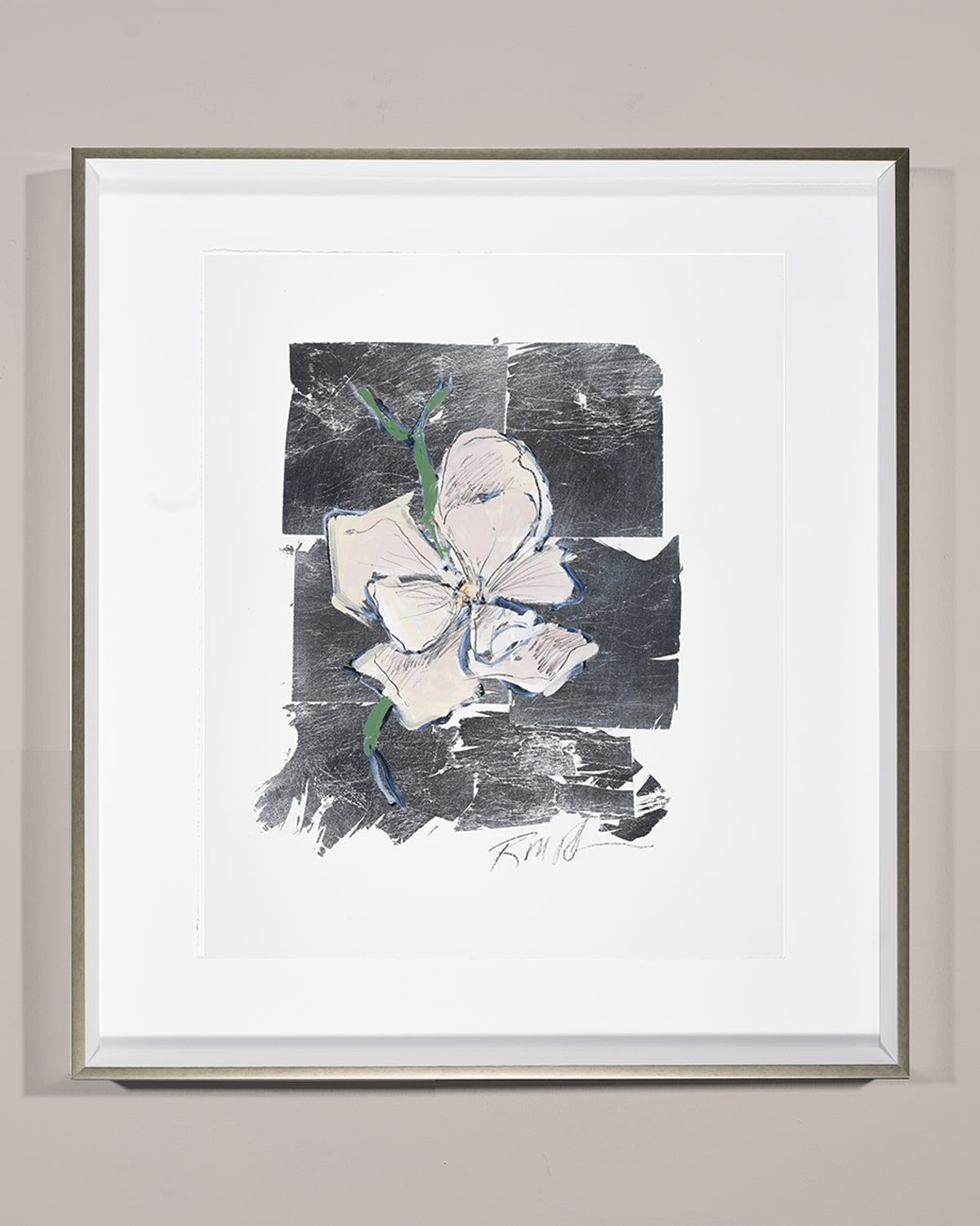 'Silver Flower Magnolia & apos; Wall Art