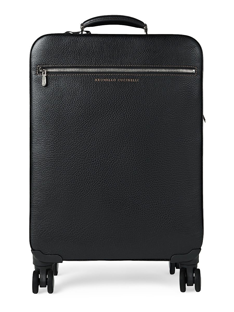 Grained Calfskin Suitcase - Black