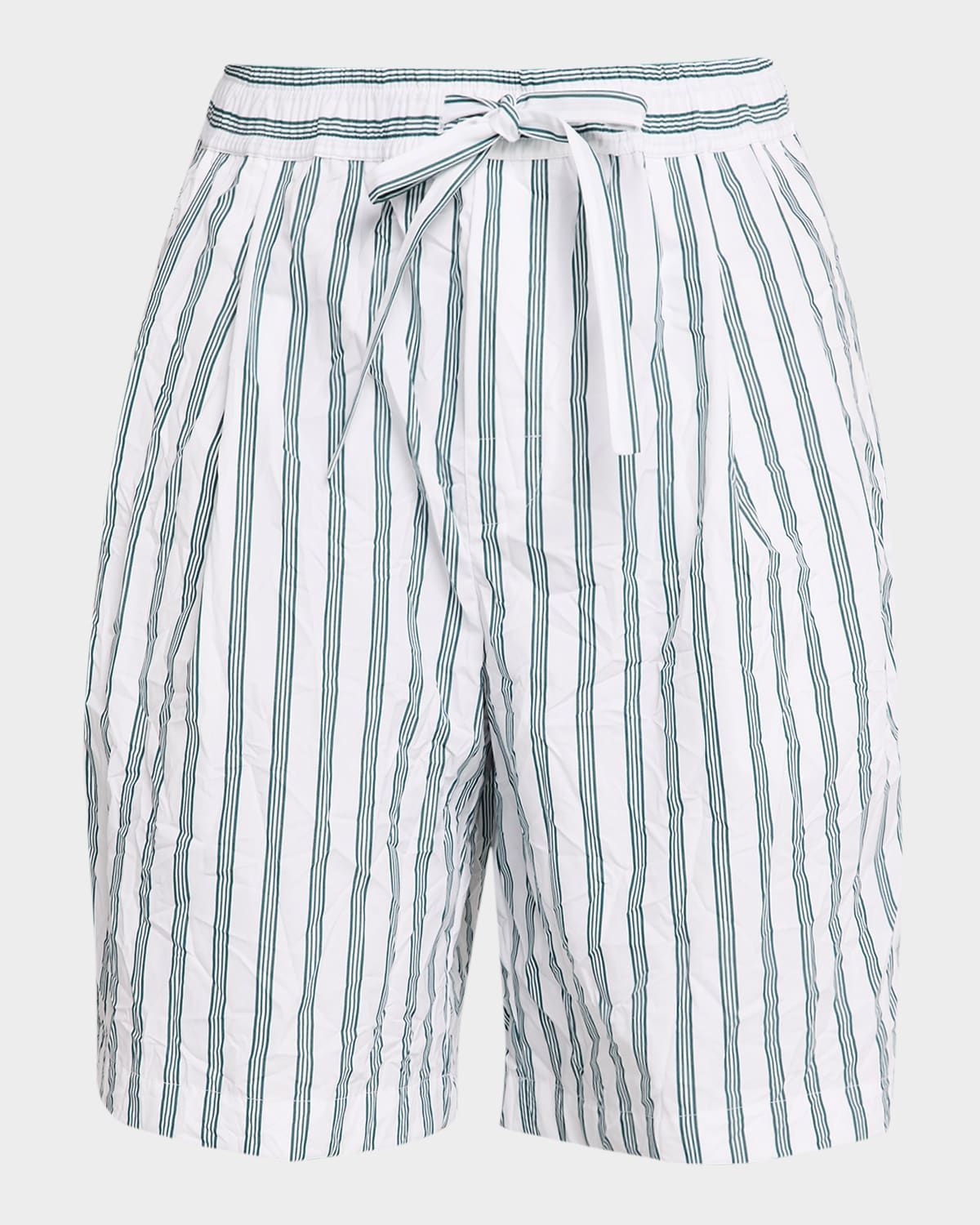 Men & apos;s Striped Poplin Shorts
