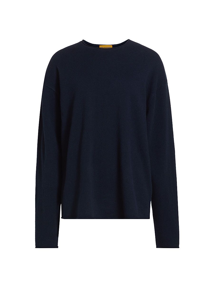 Women's Cashmere Oversized Crewneck Sweater - Midnight - Size Small