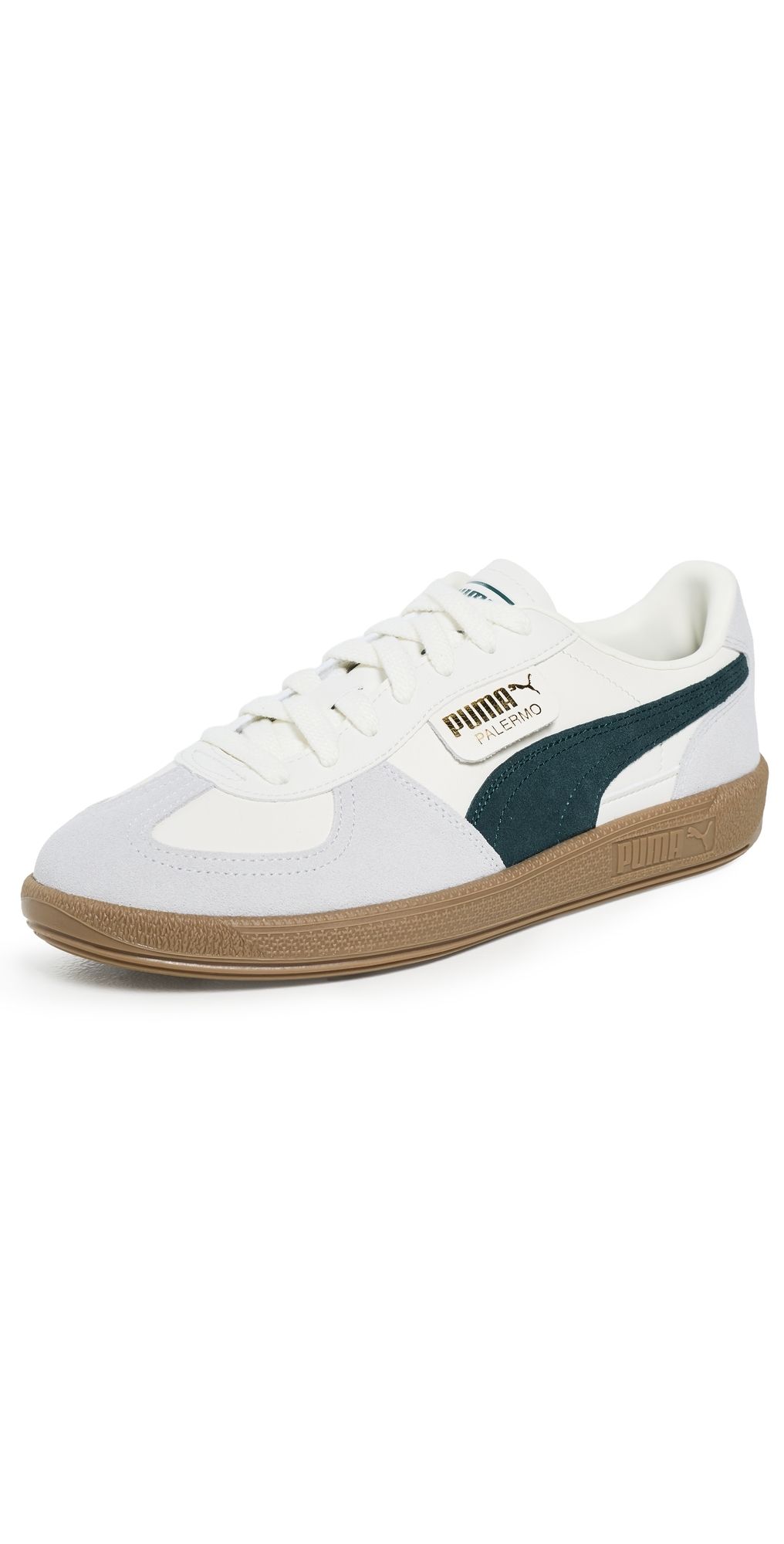 PUMA Palermo Sneakers Warm White/Green Terrain 9