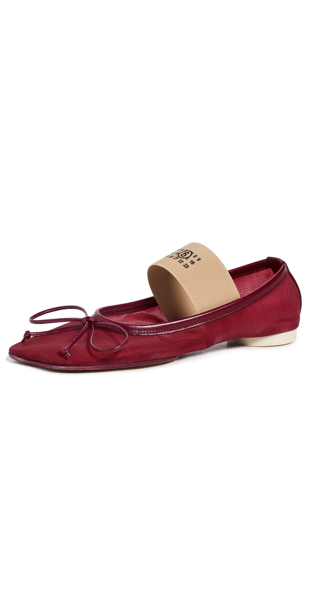 MM6 Maison Margiela Ballet Shoes Ruby Wine 41