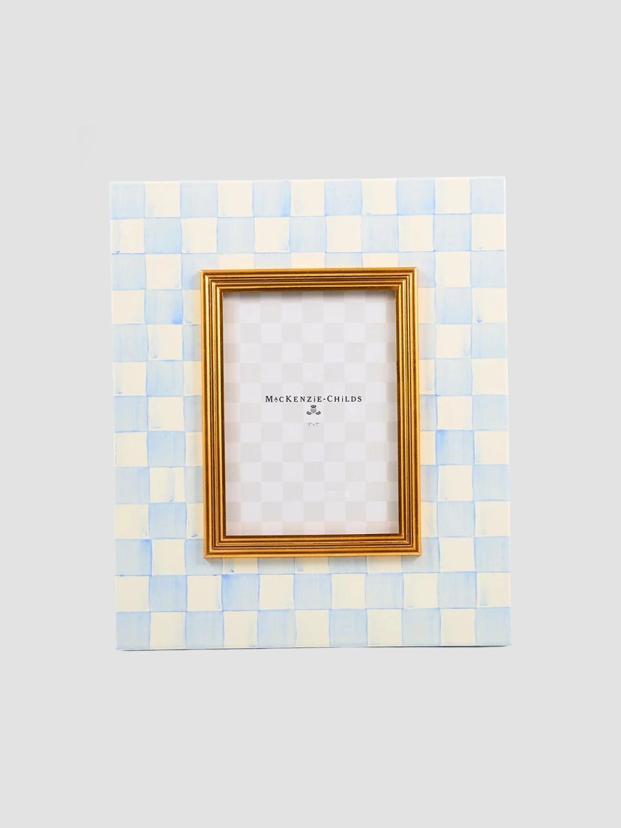 MacKenzie-Childs Sky Check Photo Frame