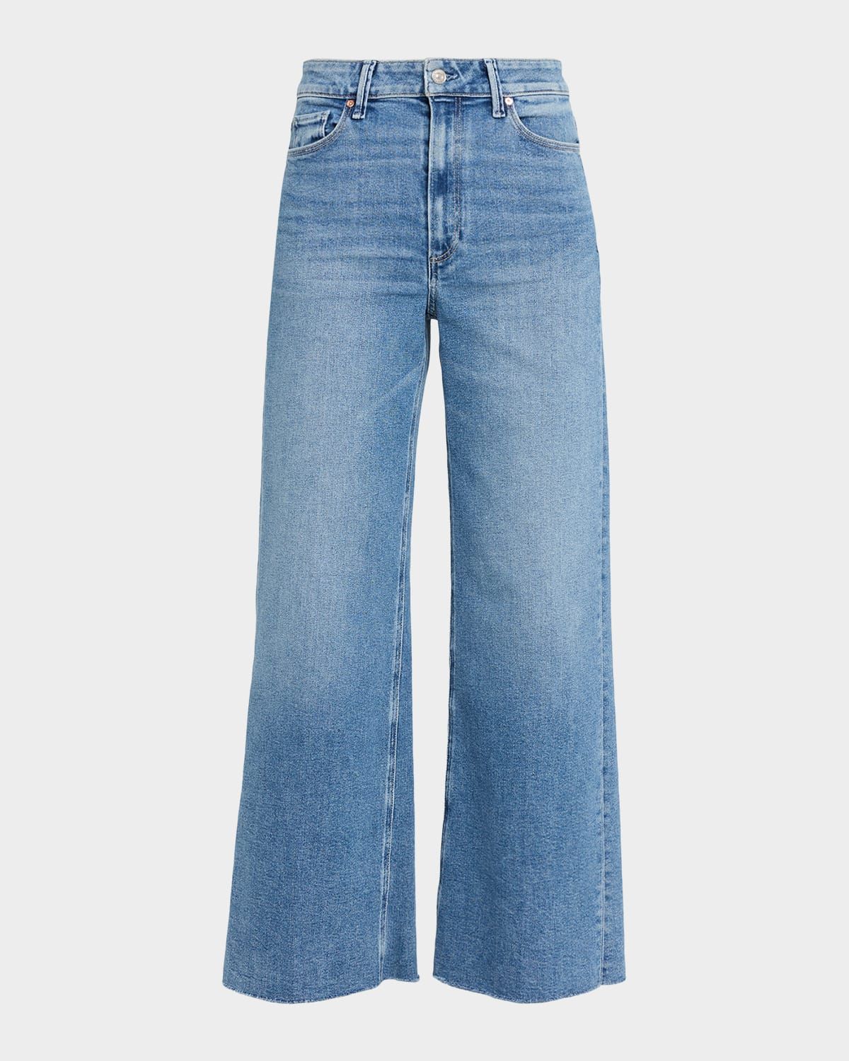Anessa Wide Raw-Hem Jeans