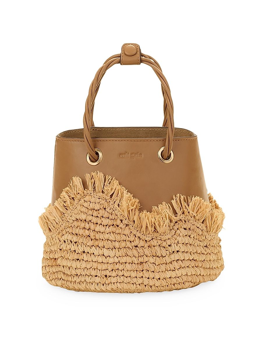 Women's Jojo Leather Top-Handle Bag - Camel