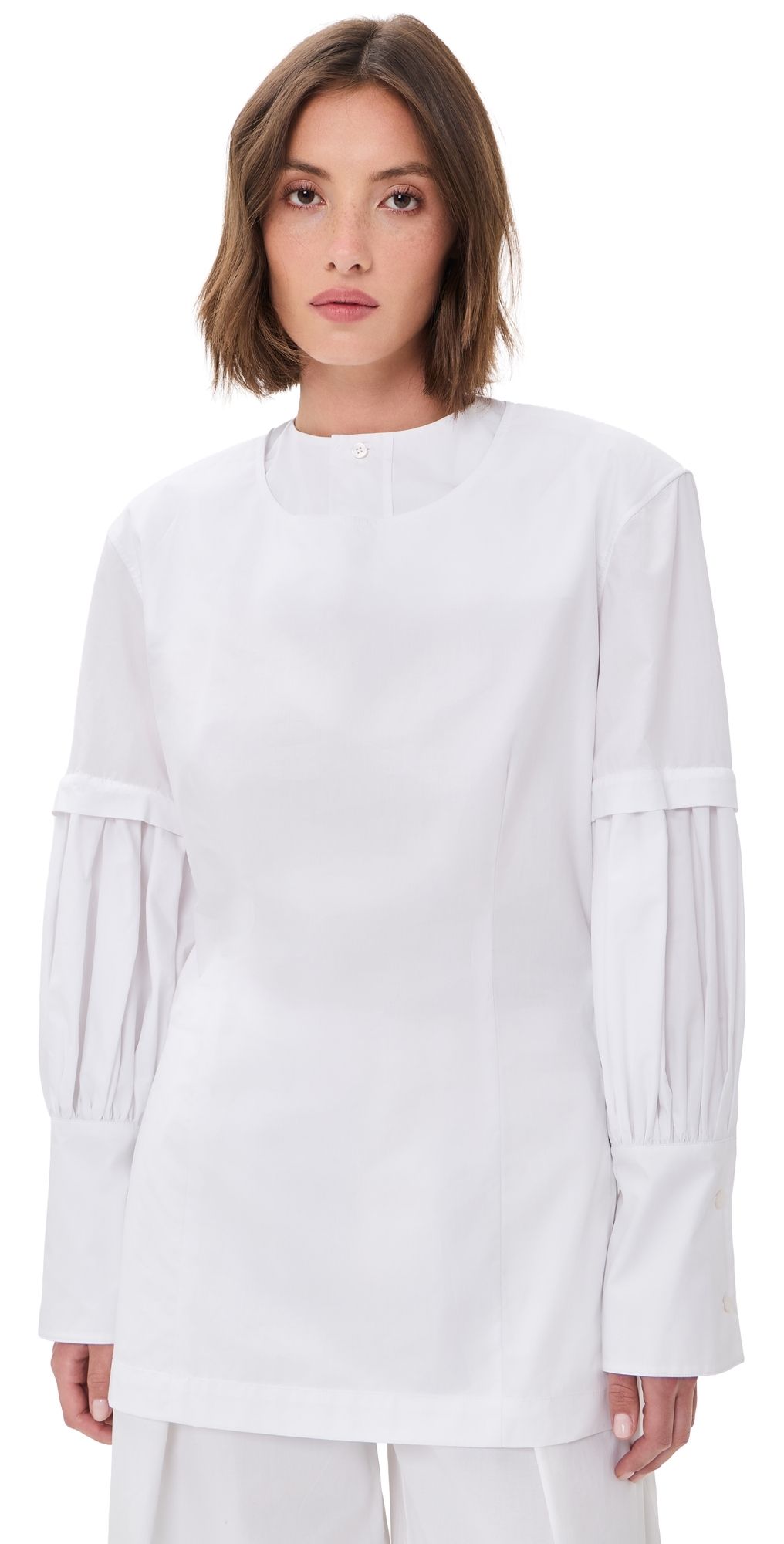 The Latest Camicia Doppia Blouse White M