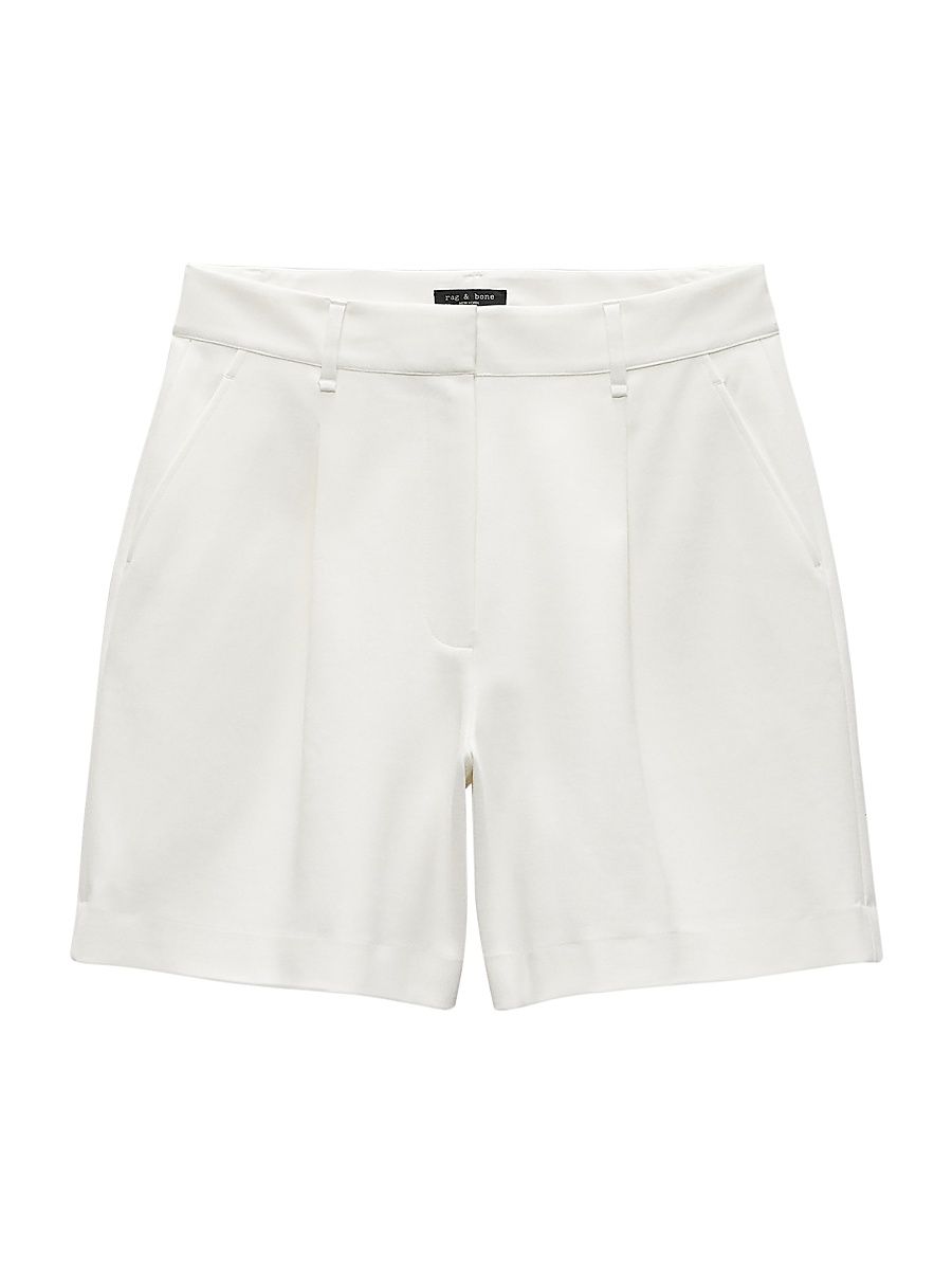 Women's Irina Ponte Shorts - White - Size XL