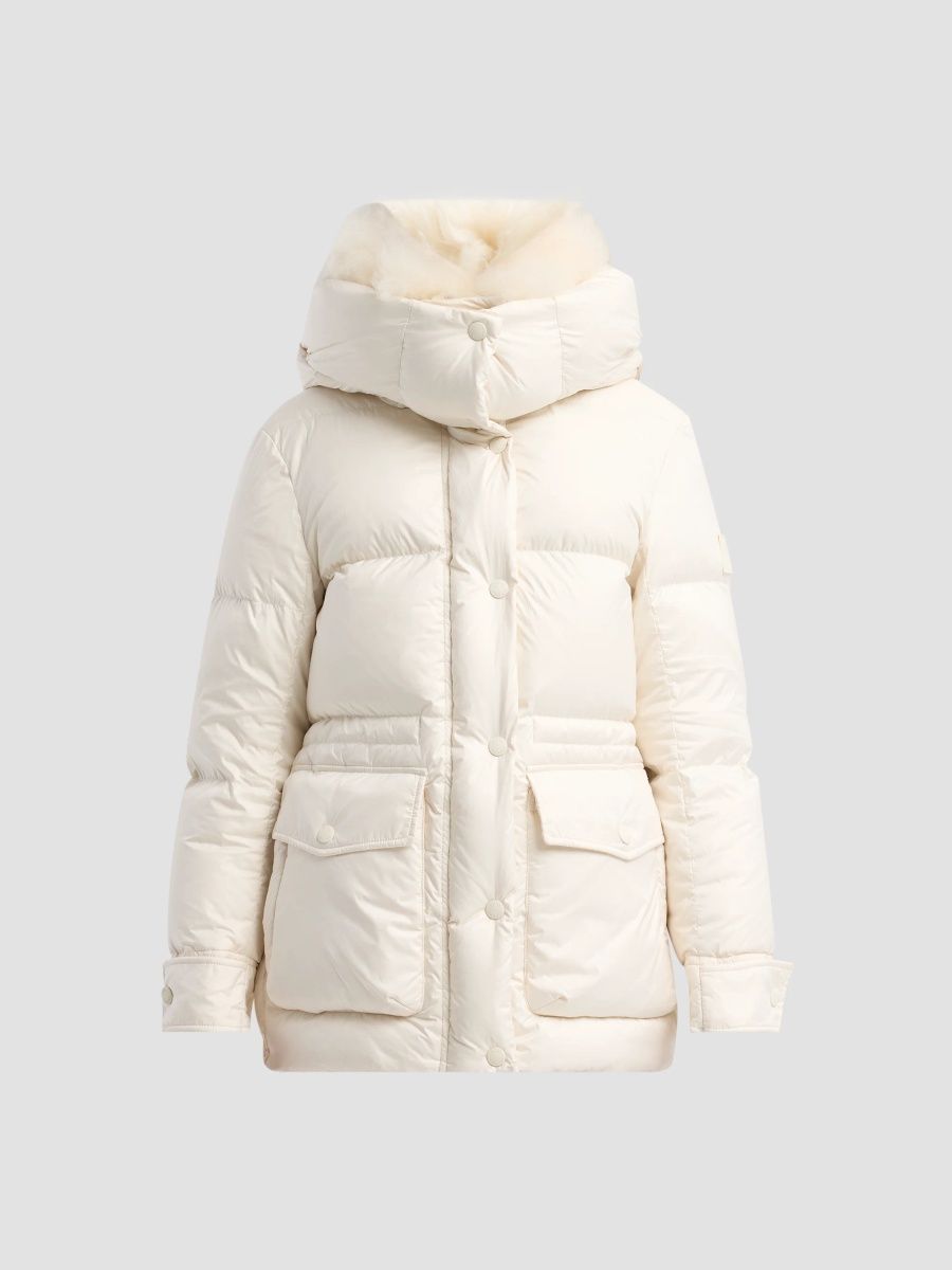 SAM. Women's Scout Down Puffer Jacket - Ivory - Size XL