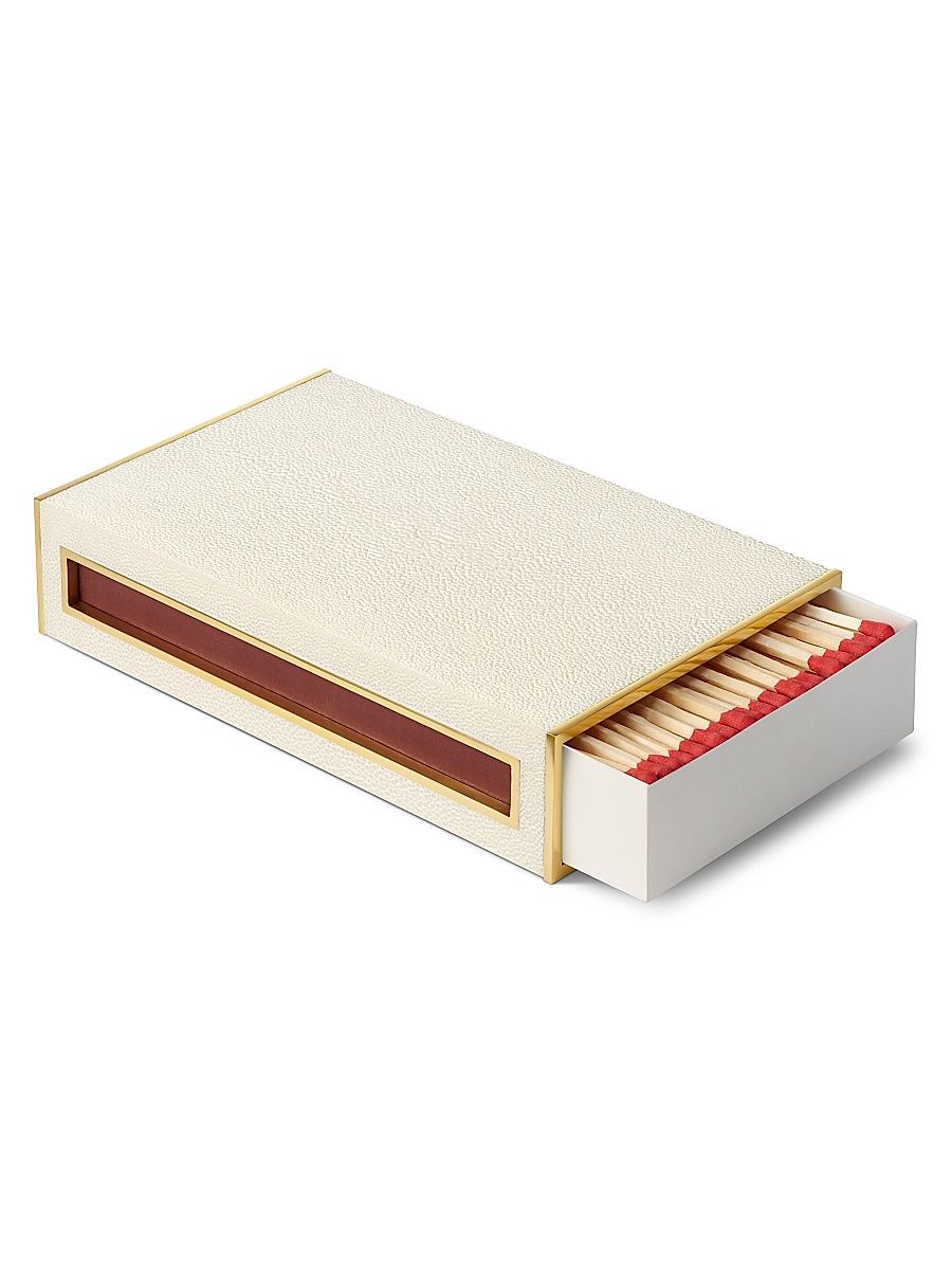 AERIN Oversized Shagreen Leather Match Box Set