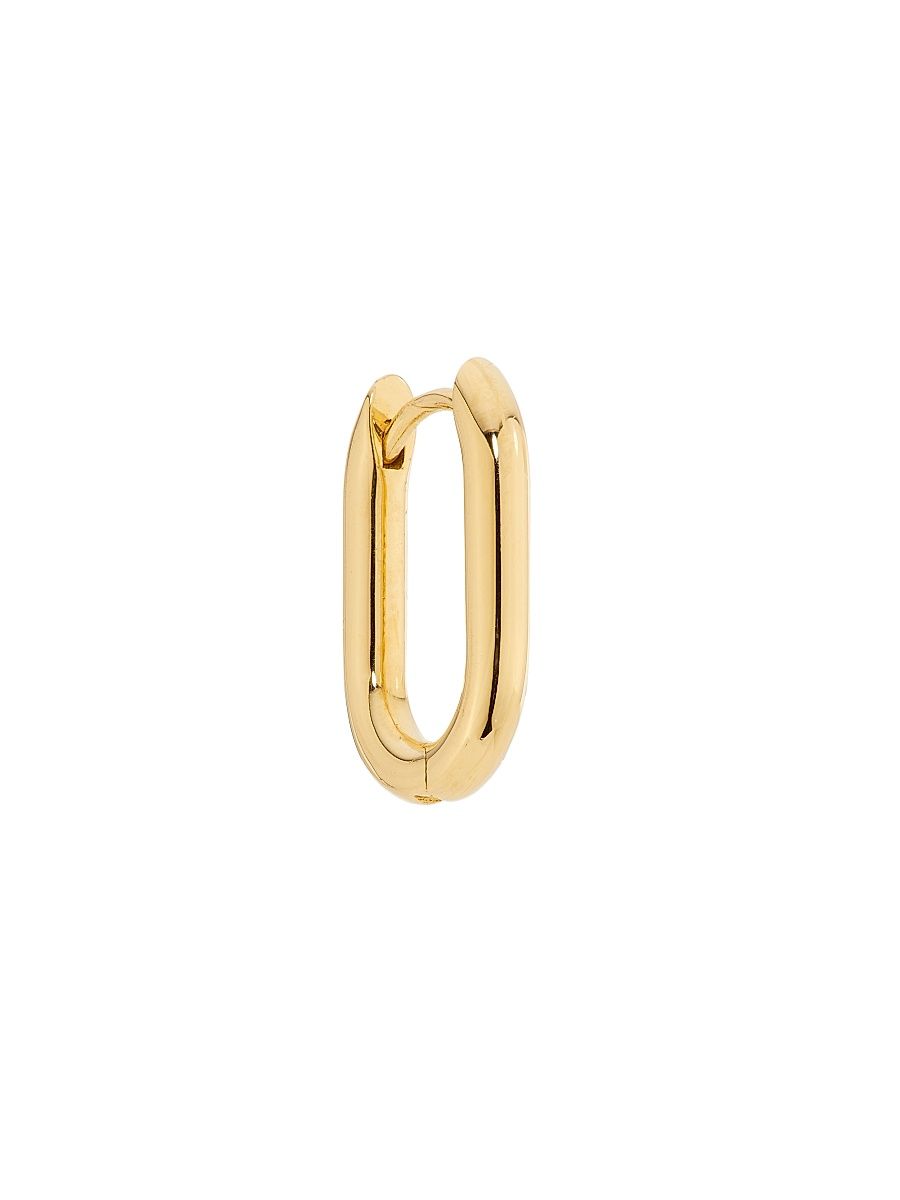 Women's Petite Chubby 18K Yellow Gold Single Ear Fob - Yellow Gold