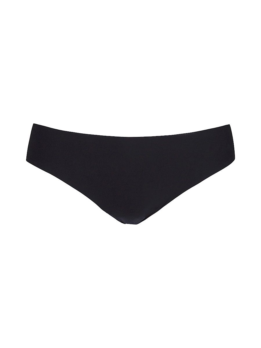 Women's Butter Mid-Rise Thong - Black - Size XL