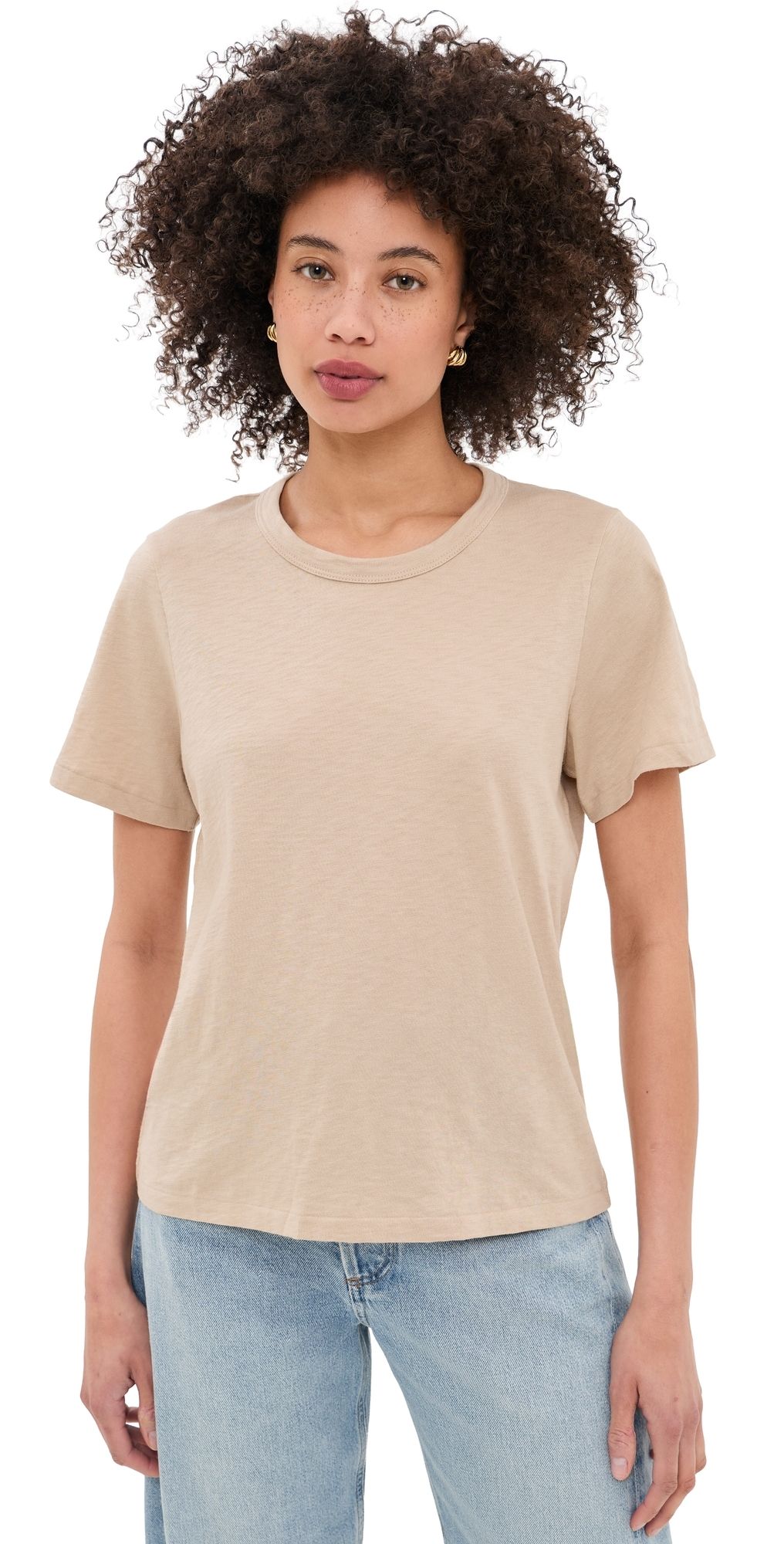 Faherty Sunwashed Essential Tee White S