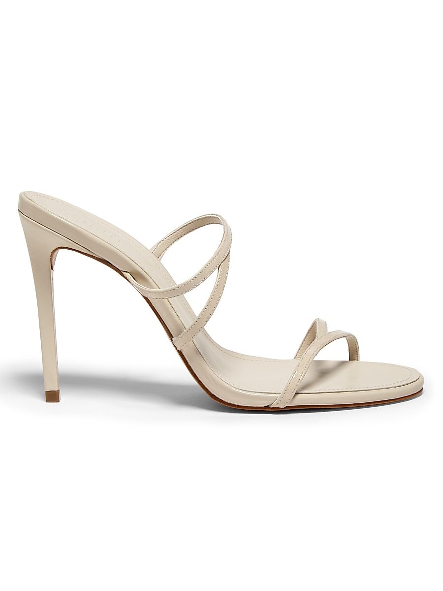 Women's Diana 100MM Leather Stiletto-Heel Sandals - Off White - Size 10.5