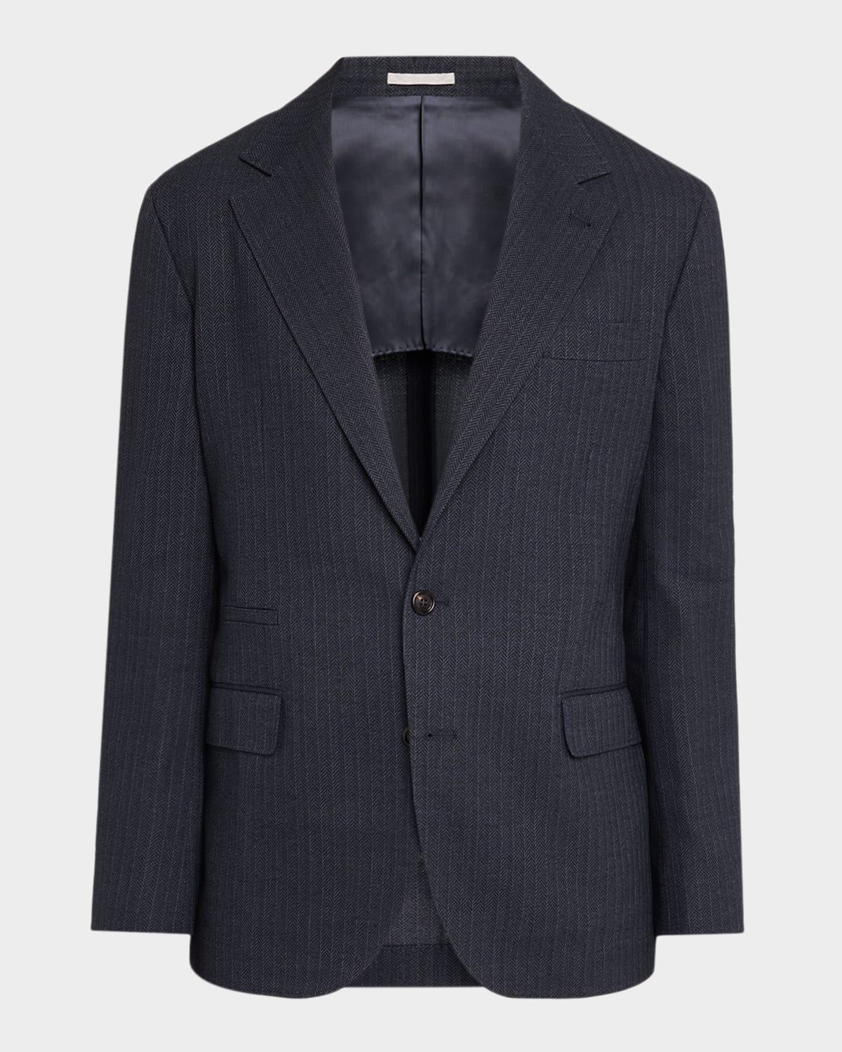 Men & apos;s Wool-Blend Single-Breasted Chevron Jacket