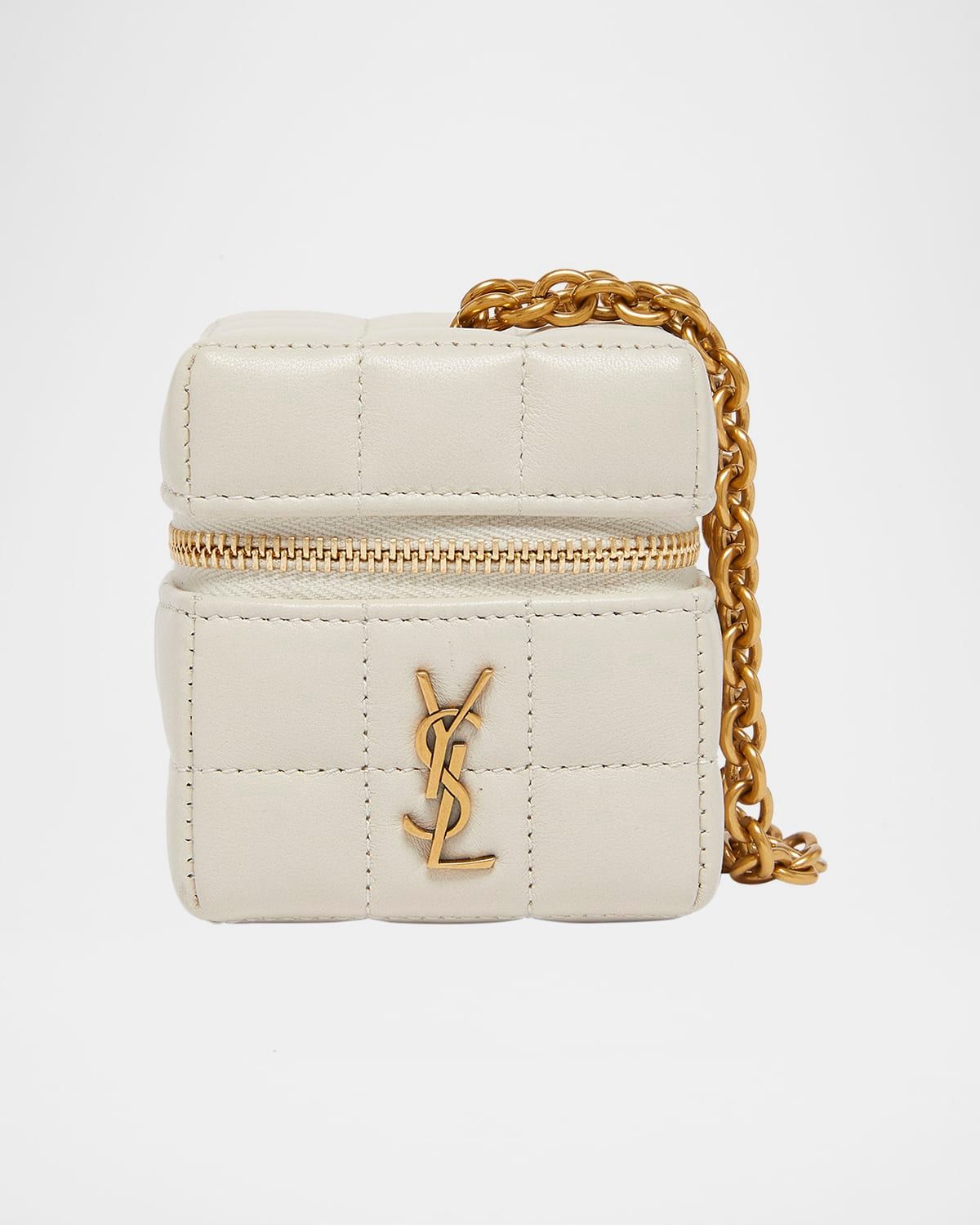 Mini YSL Cube Leather Top-Handle Bag