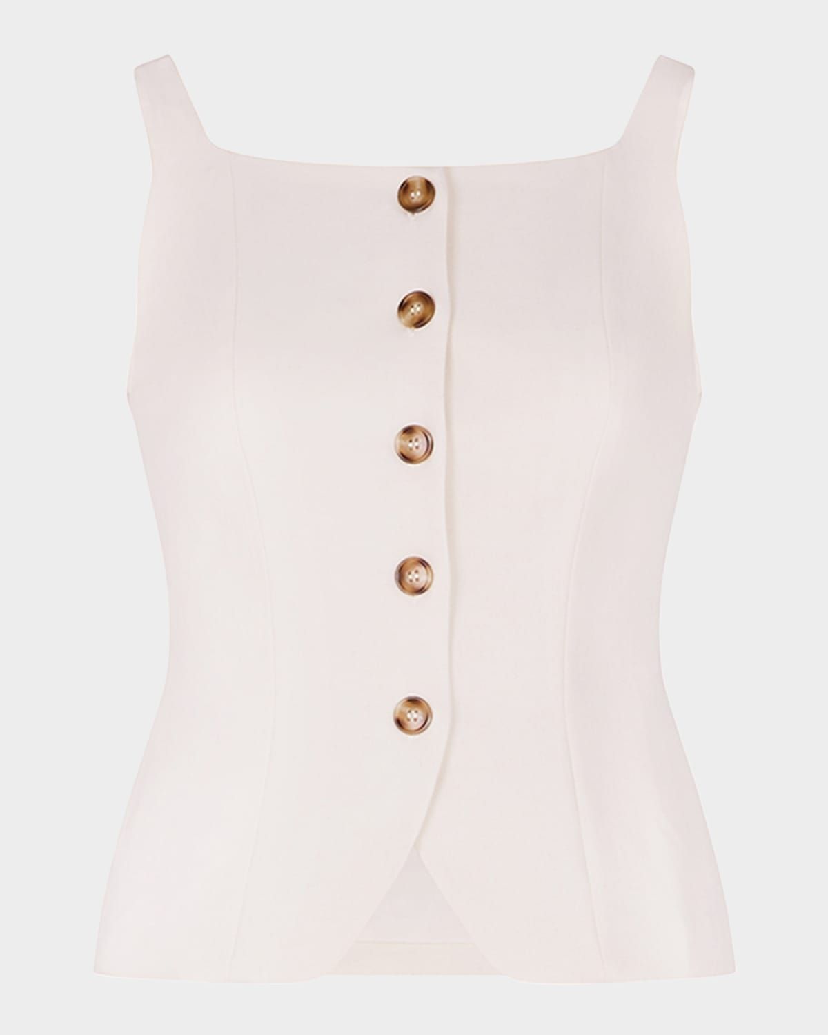 Sabina Tailored Button-Down Top