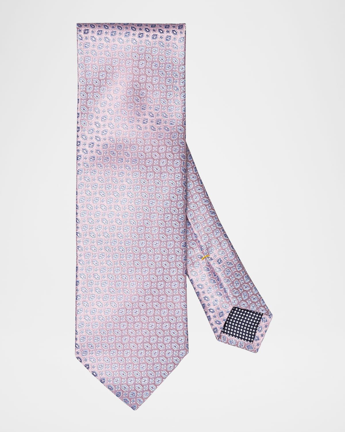 Men & apos;s Geometric Woven Silk Tie