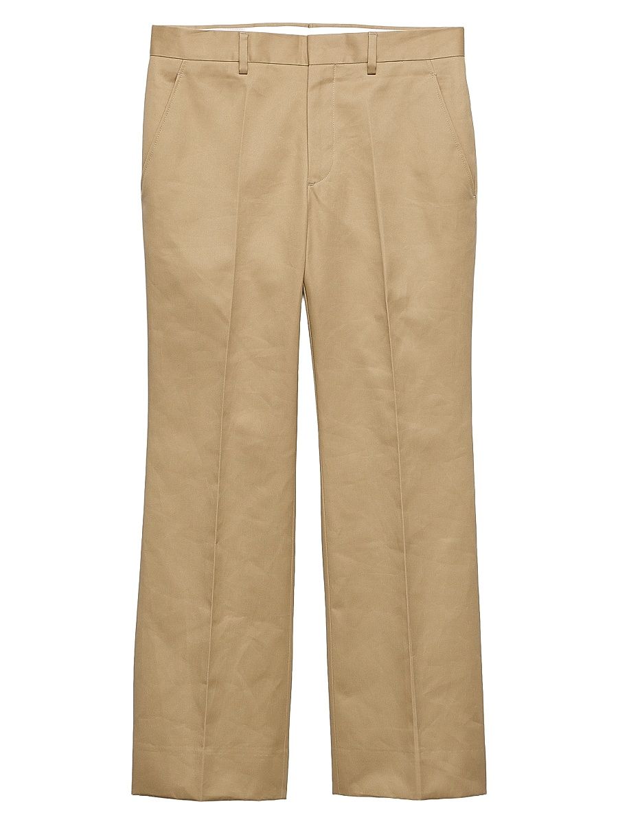 Men's Cotton Pants - Beige Khaki - Size 36