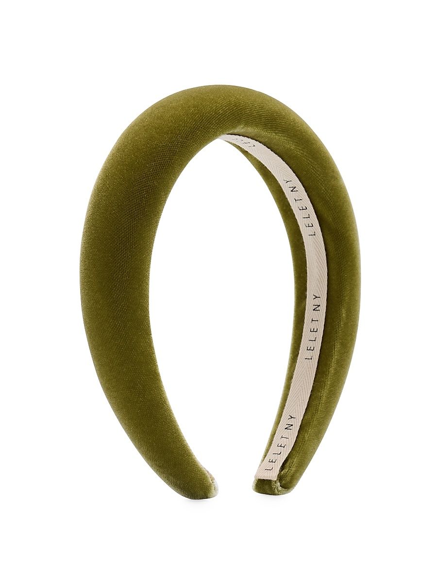 Women's Heloise Velvet Padded Headband - Green