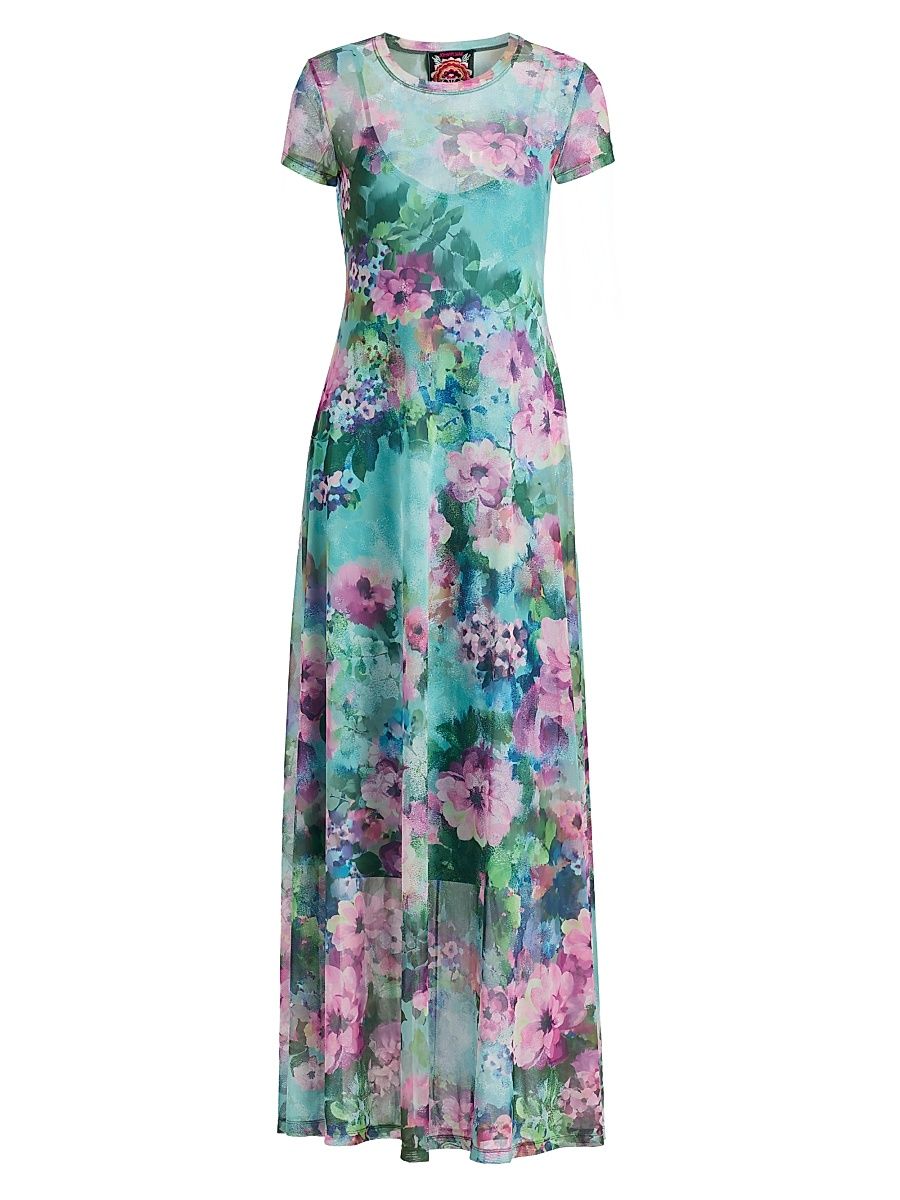 Women's Magnolia Meadow Mesh Maxi Dress - Magnolia Meadows - Size XXL