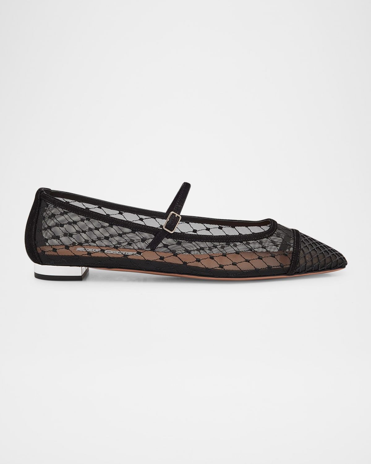 Fishnet Suede Juliette Ballerina Flats