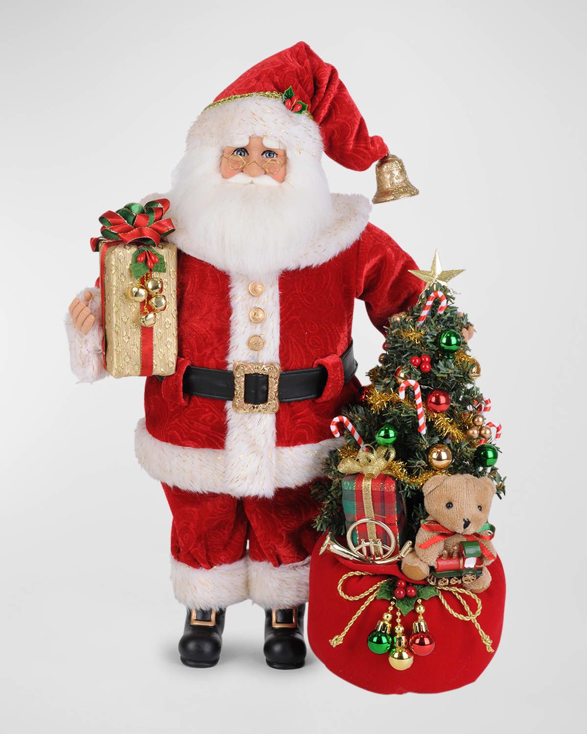 Lighted Santa Bearing Gifts Figure