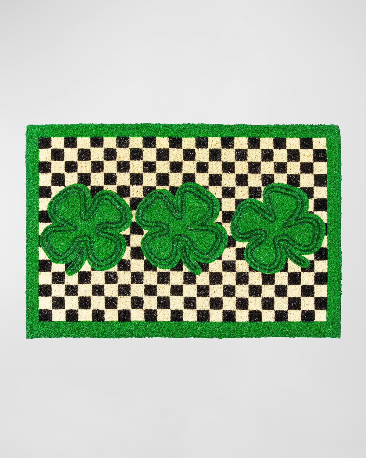 Lucky Clover Entrance Mat