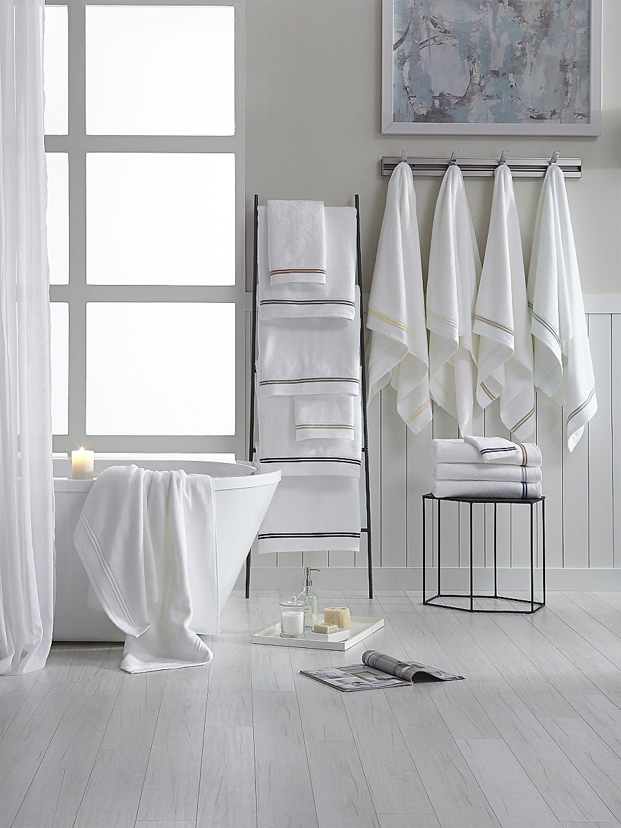 Aura Towel Collection - White Almond - Size Bath Sheet