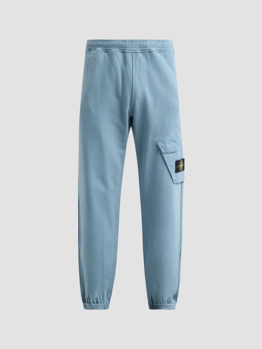 Stone Island Men's Felpa Cotton Joggers - Blue Acciaio - Size XXL